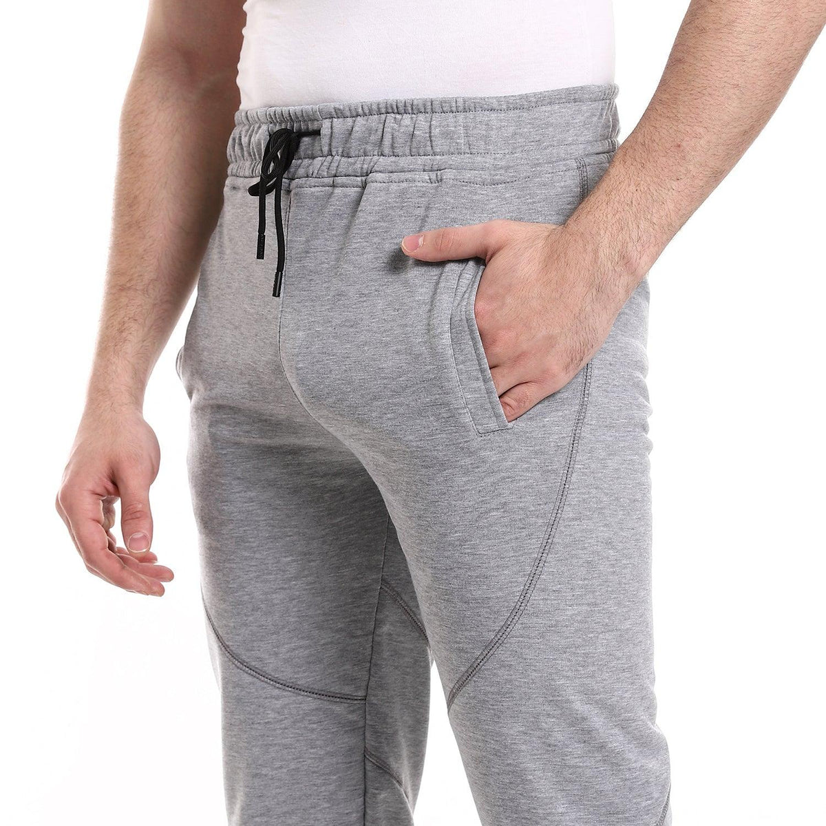 Men sweatpants with Side Pockets Gray – CAESAR
