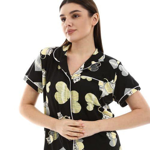 Women’s Pajamas with Collared Shirt