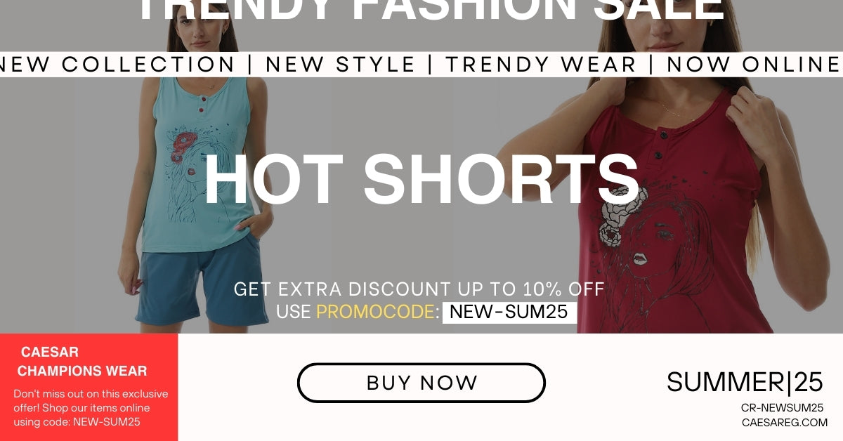 Women's fashion - summer hot shorts - لبس نسائي صيفي - هوت شورت حريمي من قطعتين 