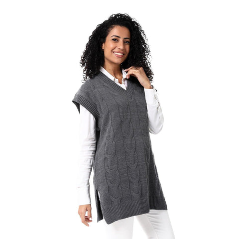 womens wool long vest