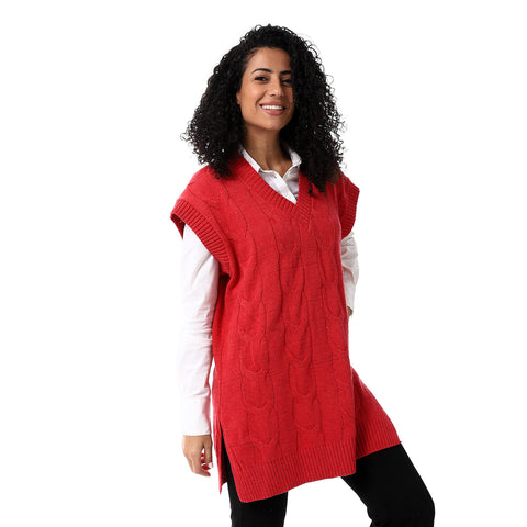 womens wool long vest