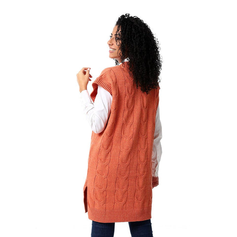 womens wool long vest