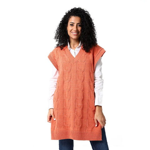 womens wool long vest