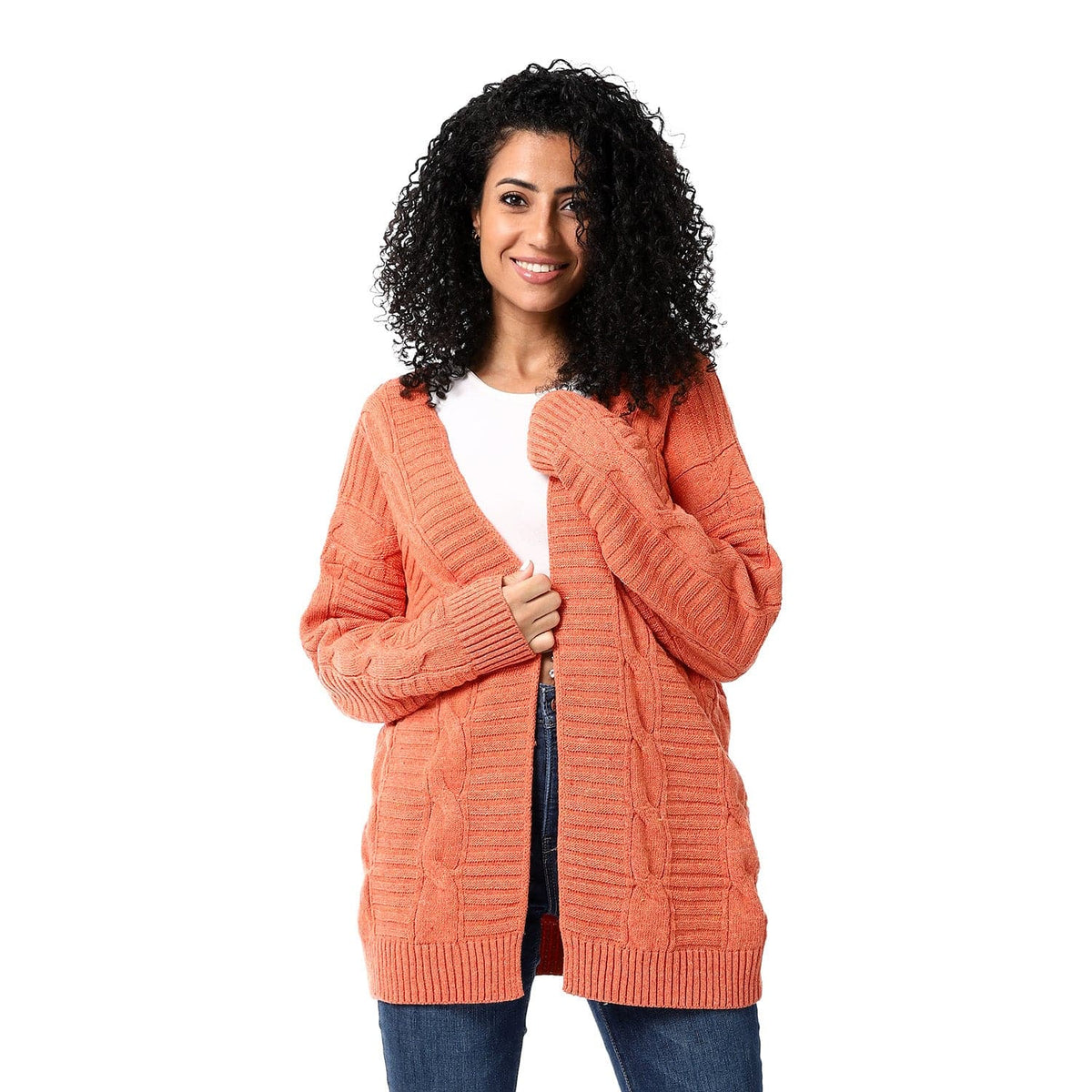 womens wool opencardigan