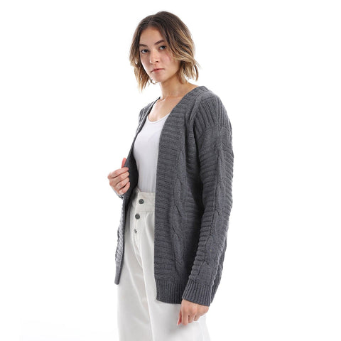 womens wool open cardigan