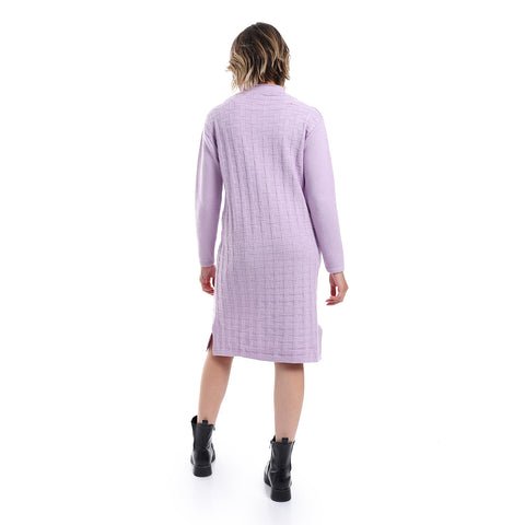 women casual wool short dress