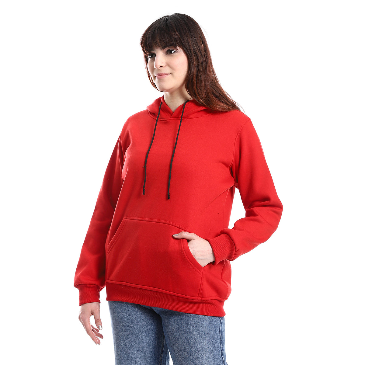 WomenClosed Hoodie With Front Pocket