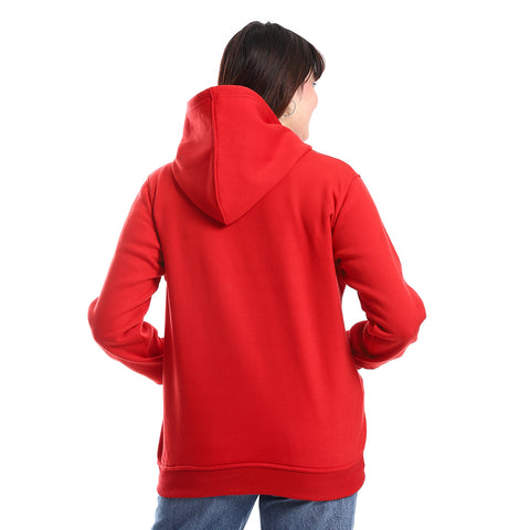 WomenClosed Hoodie With Front Pocket