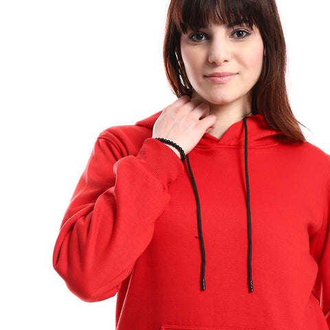 WomenClosed Hoodie With Front Pocket