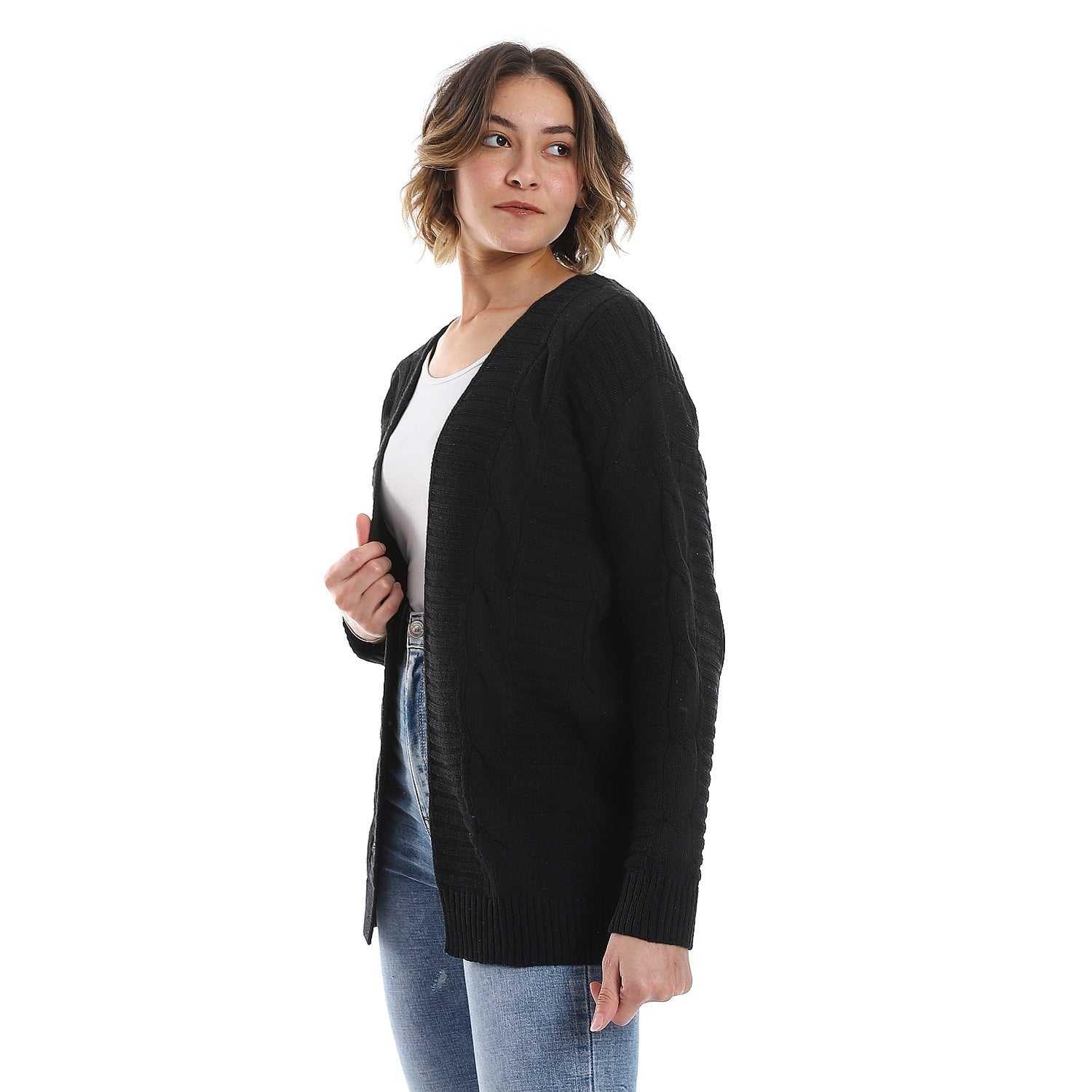 womens wool open cardigan