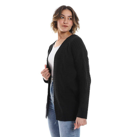 womens wool open cardigan