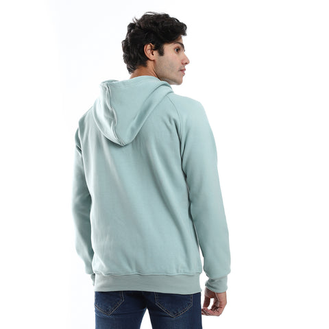 Mens Front Pockets Zipped Hoodie