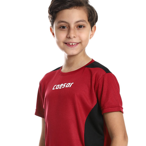 Boys Sport T-Shirt With Short Set-multicolour