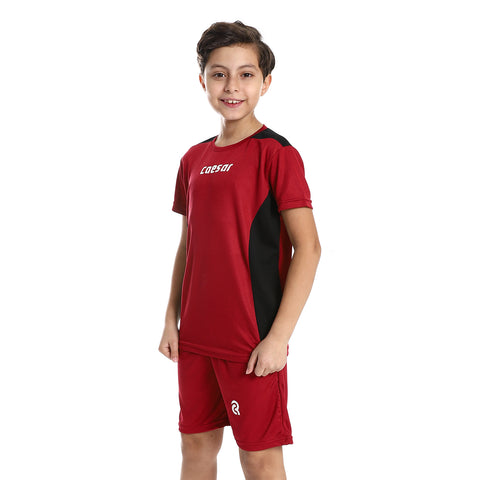 Boys Sport T-Shirt With Short Set-multicolour