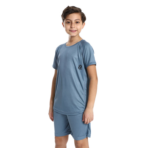 Boys Sport T-Shirt With Short Set-multicolour