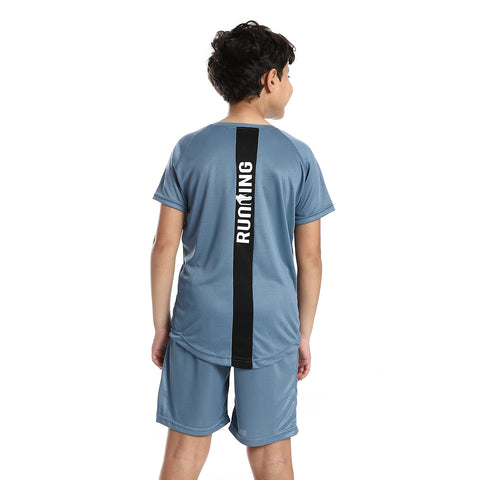 Boys Sport T-Shirt With Short Set-multicolour