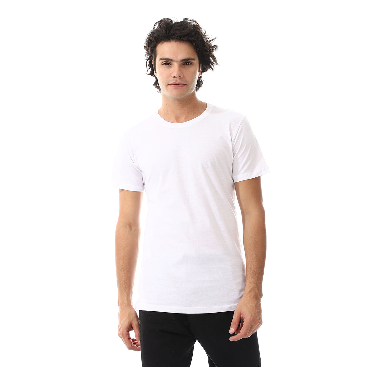 Men's Plain T-Shirt with Half Sleeves