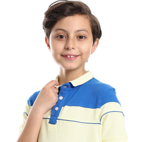 Boy's Collared Neck Polo T-Shirt