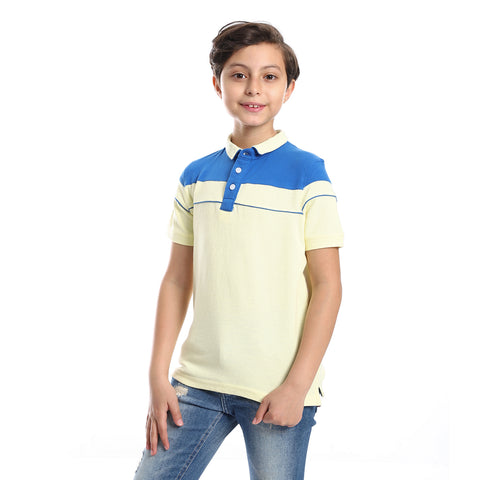 Boy's Collared Neck Polo T-Shirt