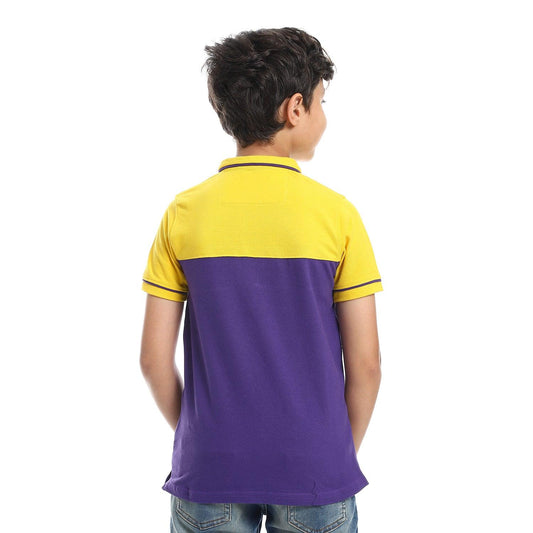 Boy's Collared Neck Polo T-Shirts تيشيرت بولو اطفالي بياقه وأزرار 