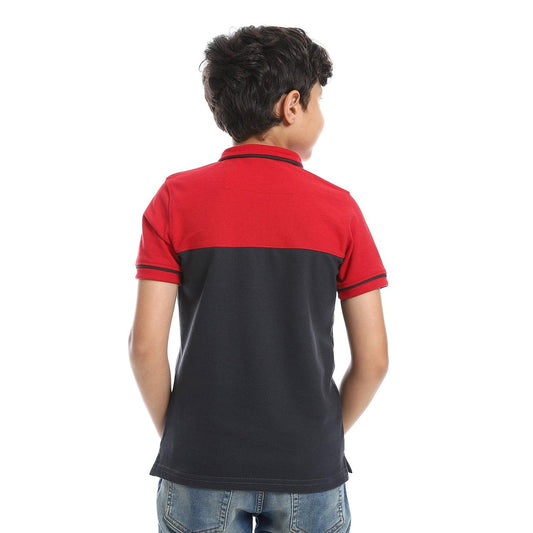 Boy's Collared Neck Polo T-Shirts تيشيرت بولو اطفالي بياقه وأزرار 