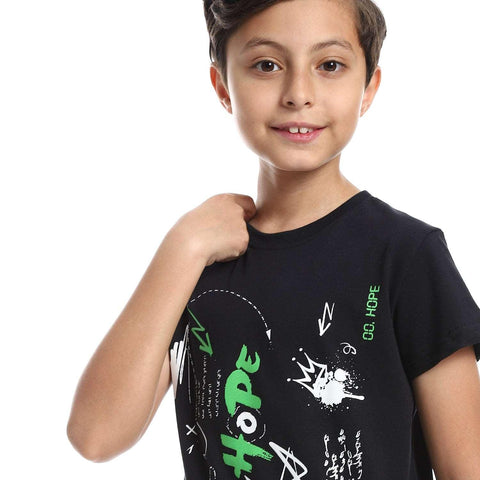 Boy's T-shirts Round neck with half sleeves