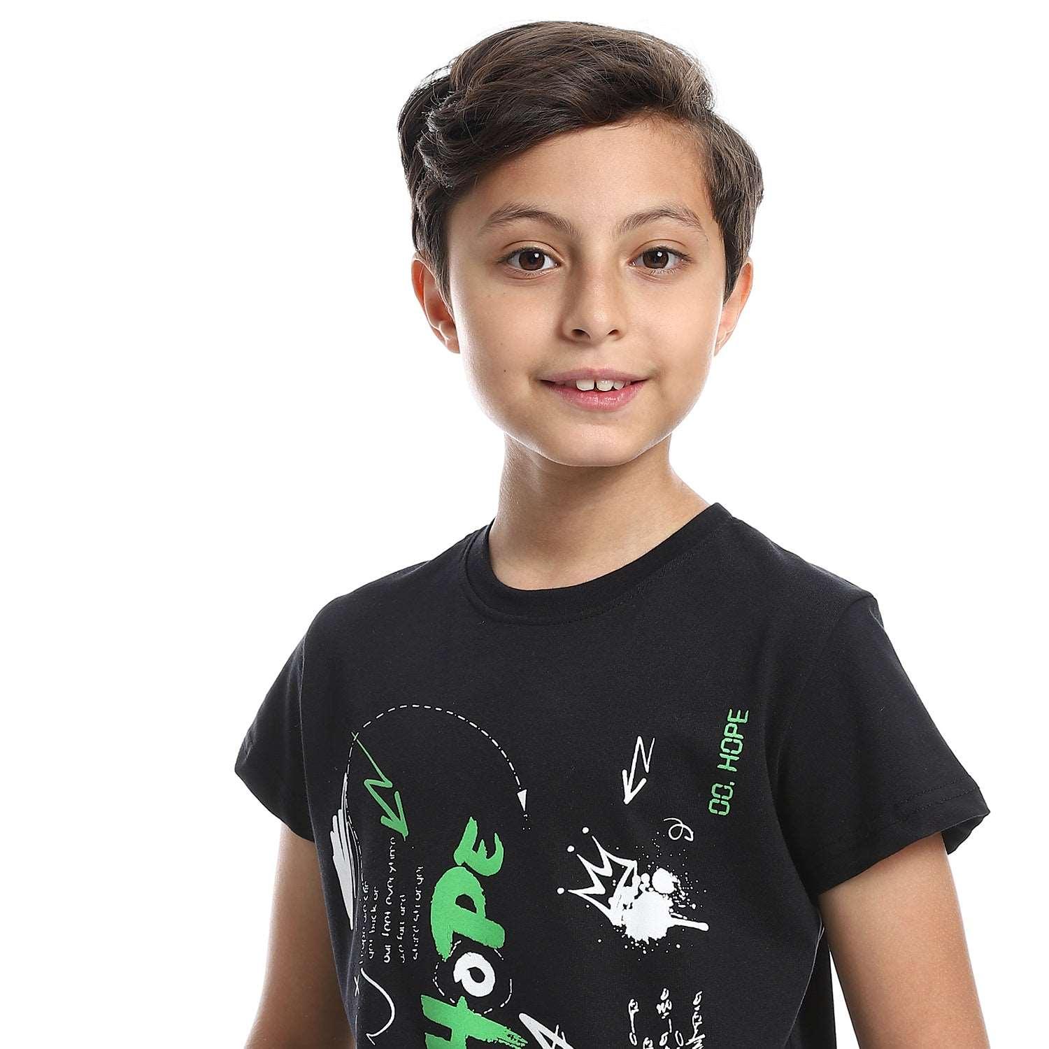 Boy's T-shirts Round neck with half sleeves