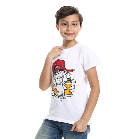 Boys T-shirt Round with short sleeves