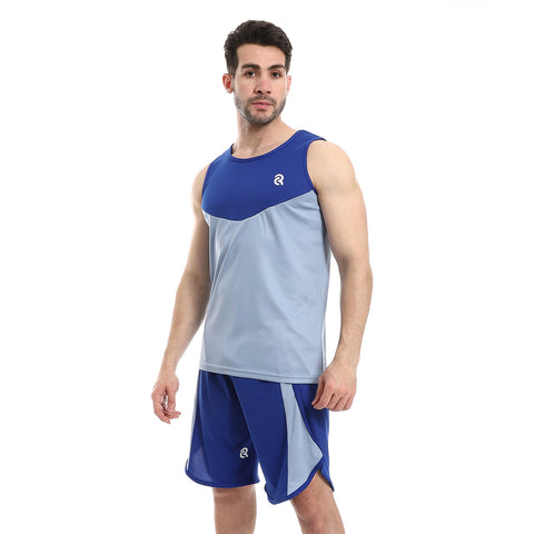 Sport- T Shirt With Short Set-multicolour