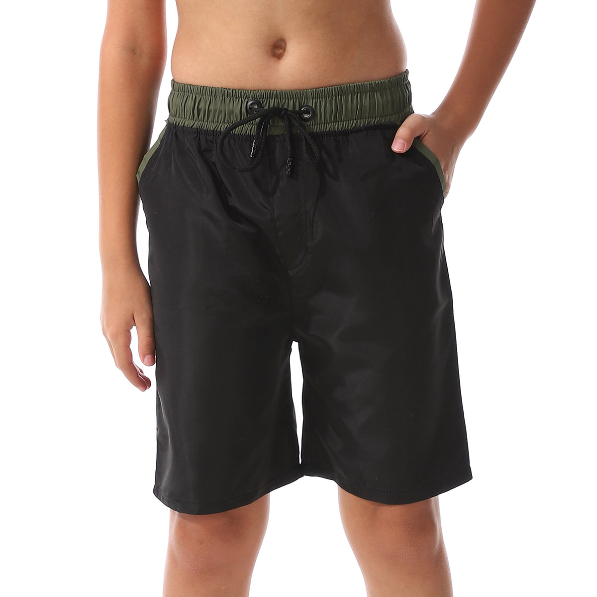 Boys Swim Short with Multi Design black