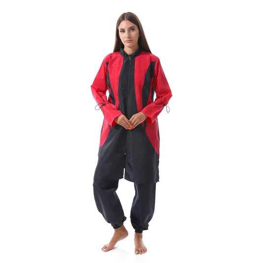 مايوه بوركيني للمحجبات حريمي من  قطعتين-burkini swimwear  