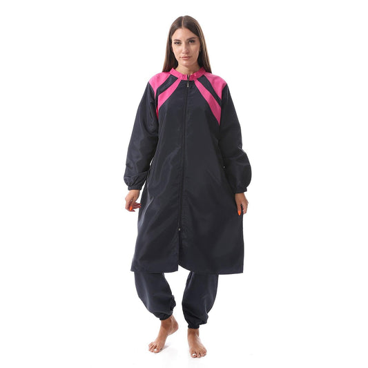 مايوه بوركيني للمحجبات حريمي من  قطعتين-burkini swimwear  