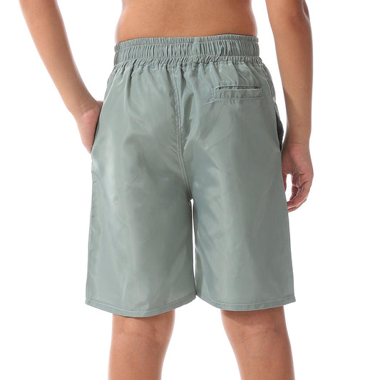 Boy's printed swimming shorts شورت سباحه اولادي بحيوب جانبيه 