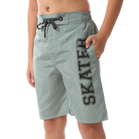 Boy's printed swimming shorts