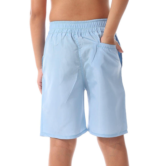 Boy's printed swimming shorts شورت سباحه اولادي بحيوب جانبيه 