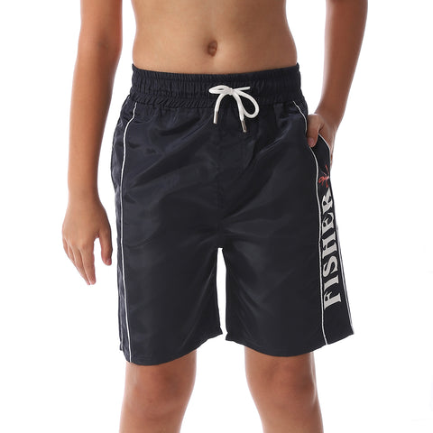 Printed -Boys Swim Short-blue