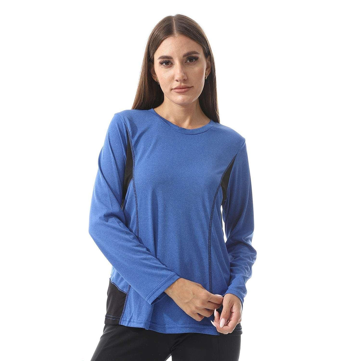 Women's Sport T-Shirt with Long Sleeves and Crew neck