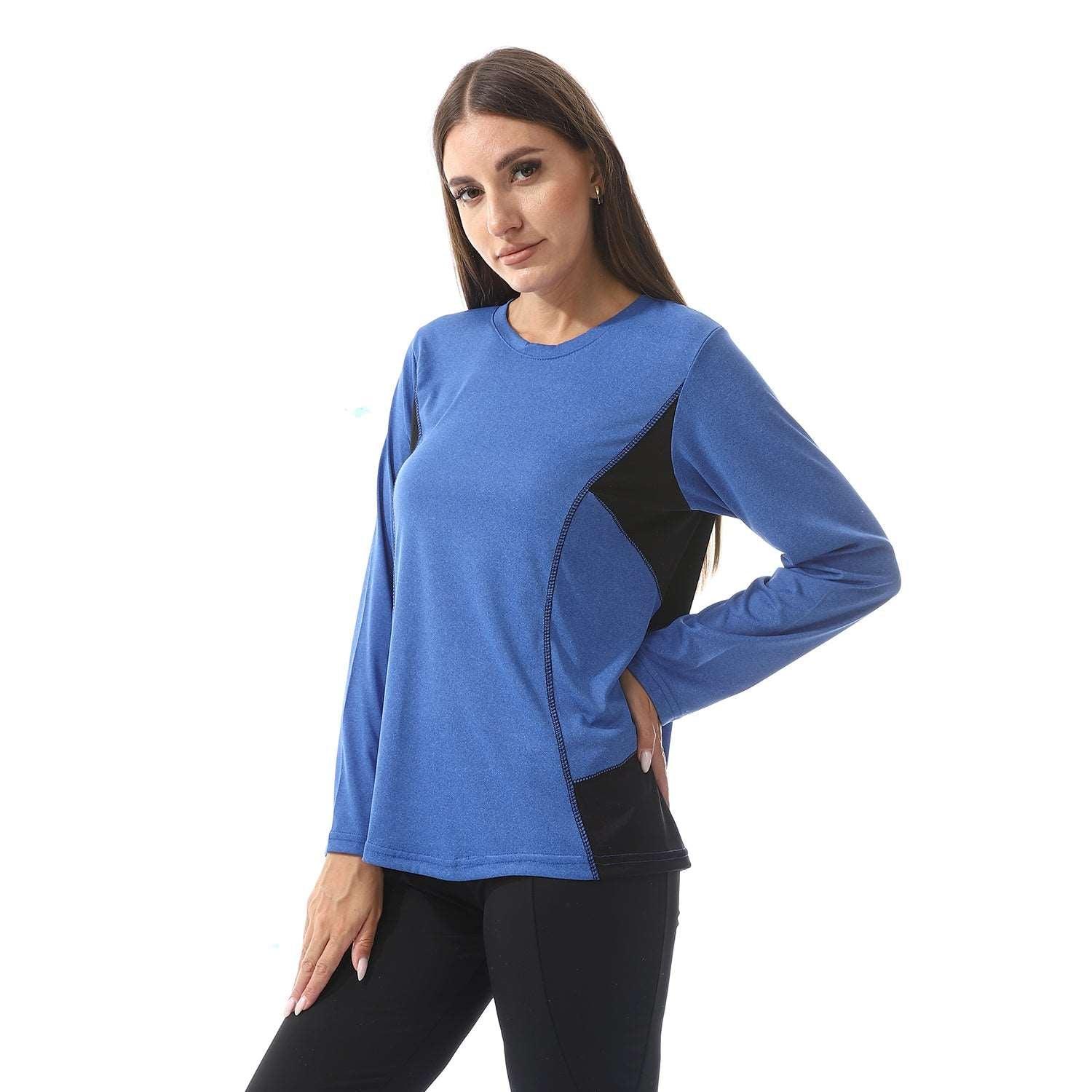 Women's Sport T-Shirt with Long Sleeves and Crew neck