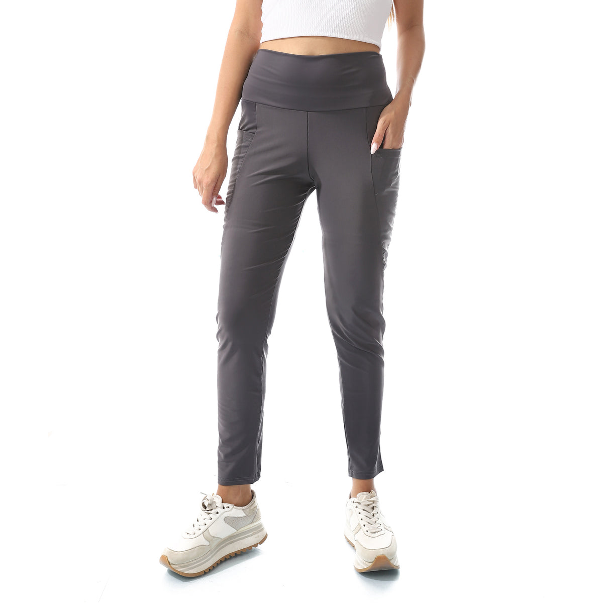 Women Sport Legging Sweatpants Dark Grey