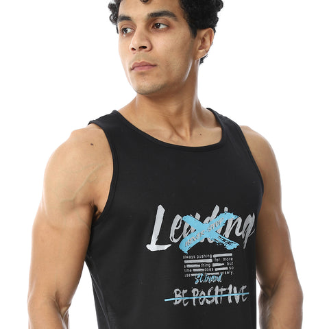 Printed Sportive Tank Top For Mens