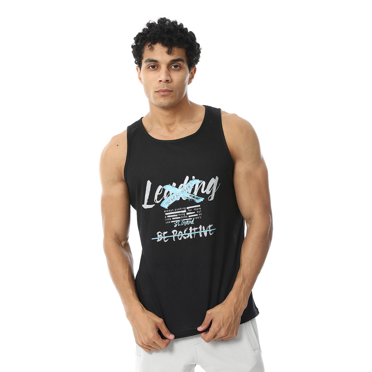 Printed Sportive Tank Top For Mens