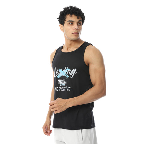 Printed Sportive Tank Top For Mens