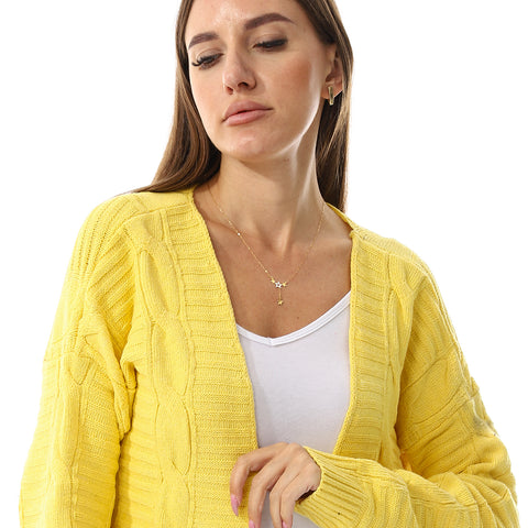 Womens Wool Open Cardigan