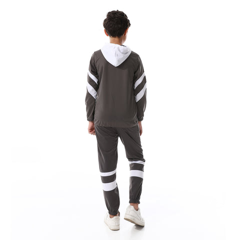 Boys Training Suit with hooded neck