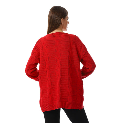 Womens Wool Open Cardigan