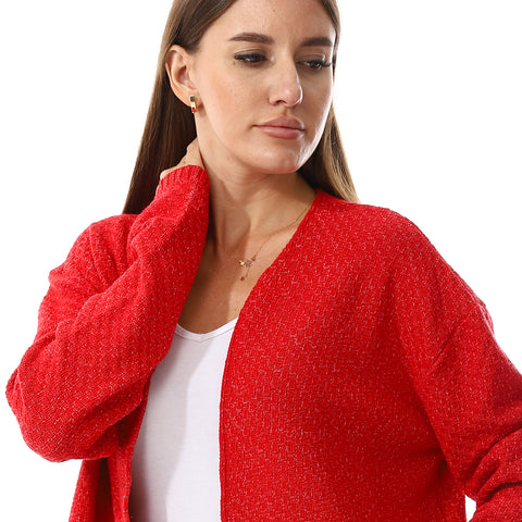 Womens Wool Open Cardigan