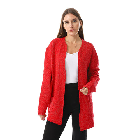 Womens Wool Open Cardigan