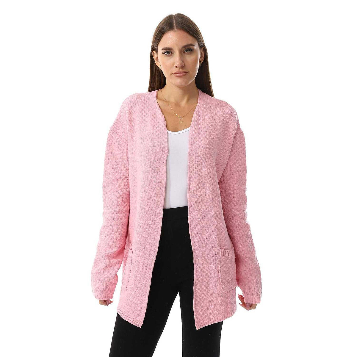 Women Wool Open Cardigan