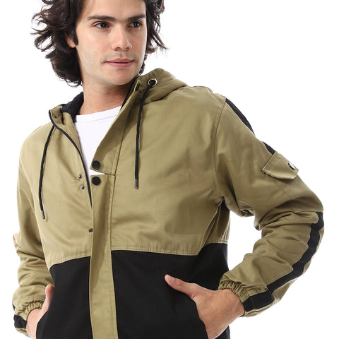 Mens Jabardine Lining Jacket With Zipper