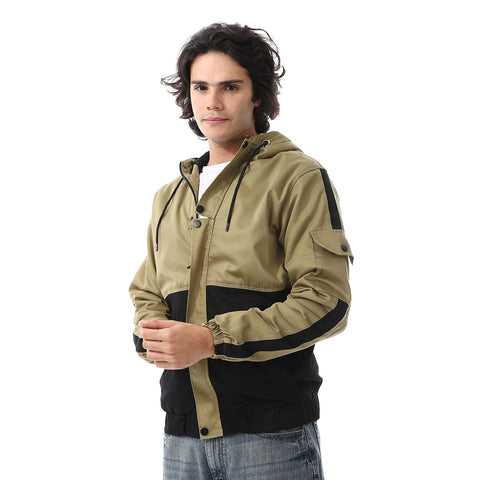 Mens Jabardine Lining Jacket With Zipper